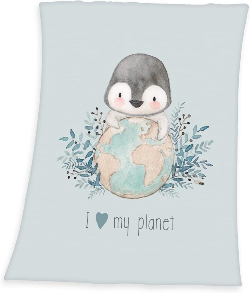 Baby Best Pinguin Microfaser Flauschdecke 75 x 100 cm Bild 1