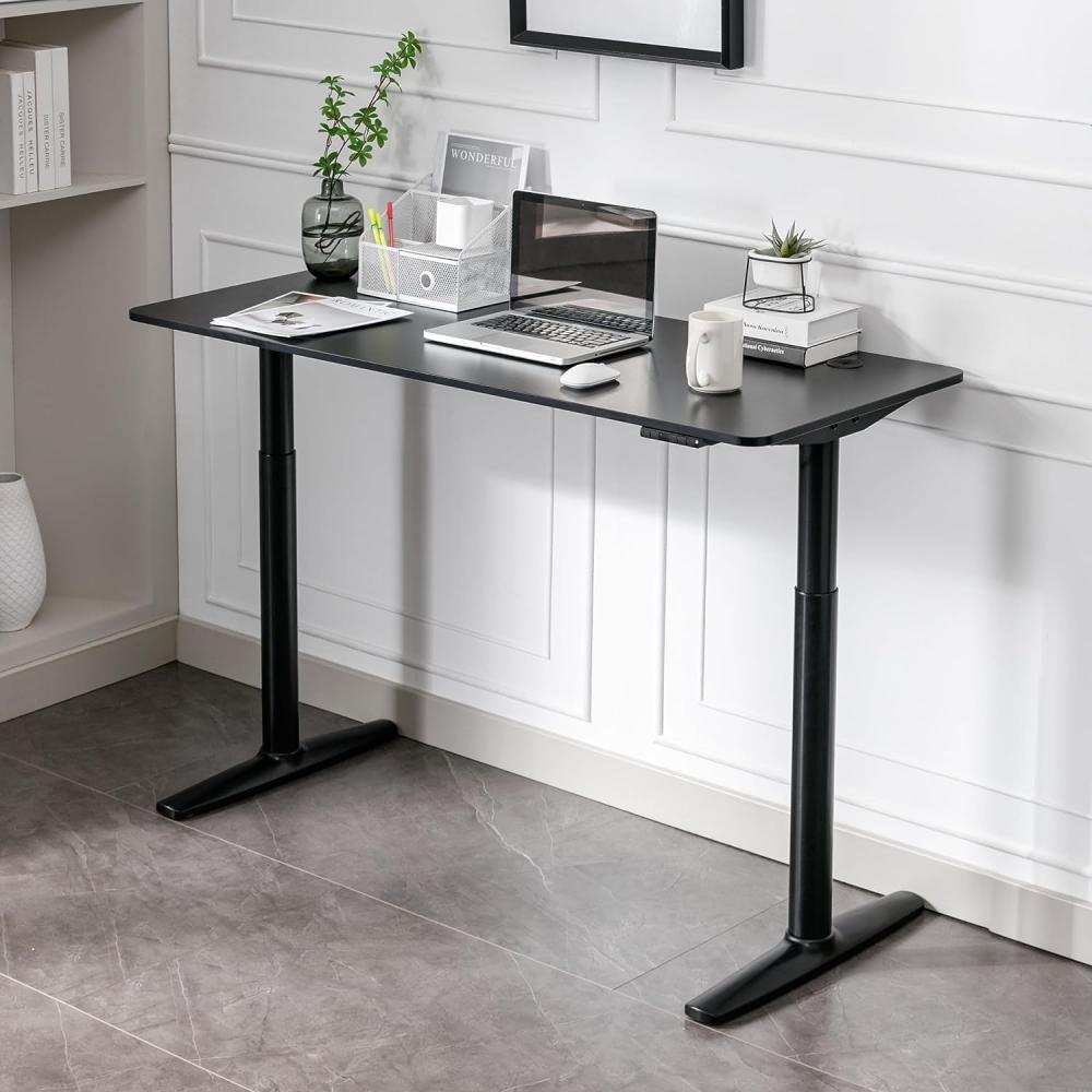 Höhenverstellbarer Tisch Arogno 140x60 cm Schwarz [pro. tec] Bild 1