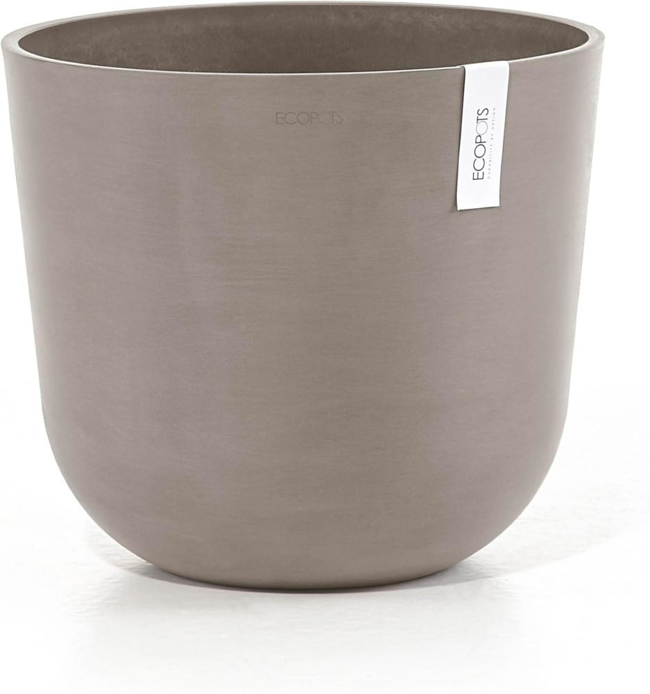 ECOPOTS Blumentopf Oslo 35 Taupe, für innen und außen: frostsicher, bruchsicher und lichtbeständig Bild 1