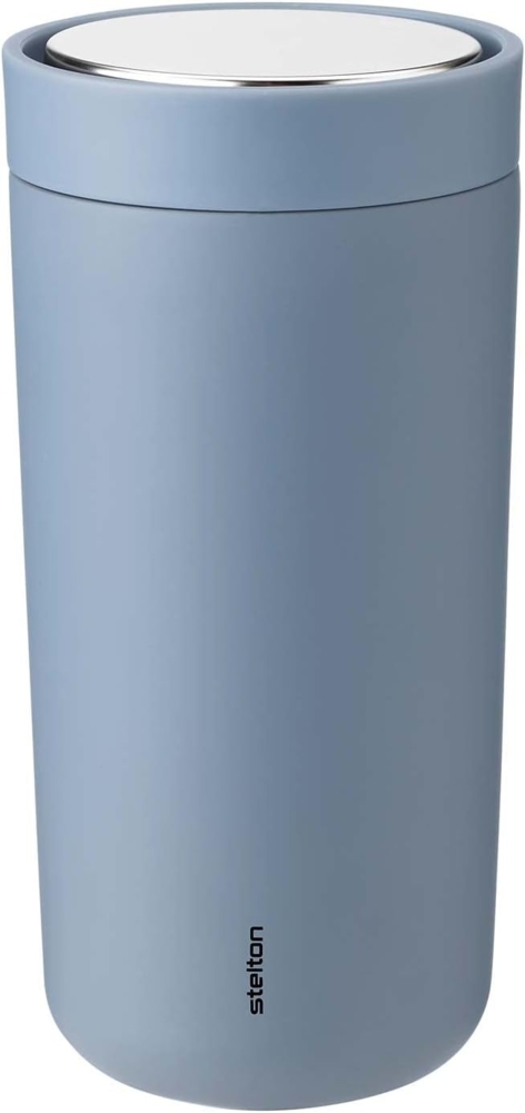 To Go Click Edelstahl Doppelwand Thermobecher, 0,4 l. Dusty blue Stelton Becher Bild 1