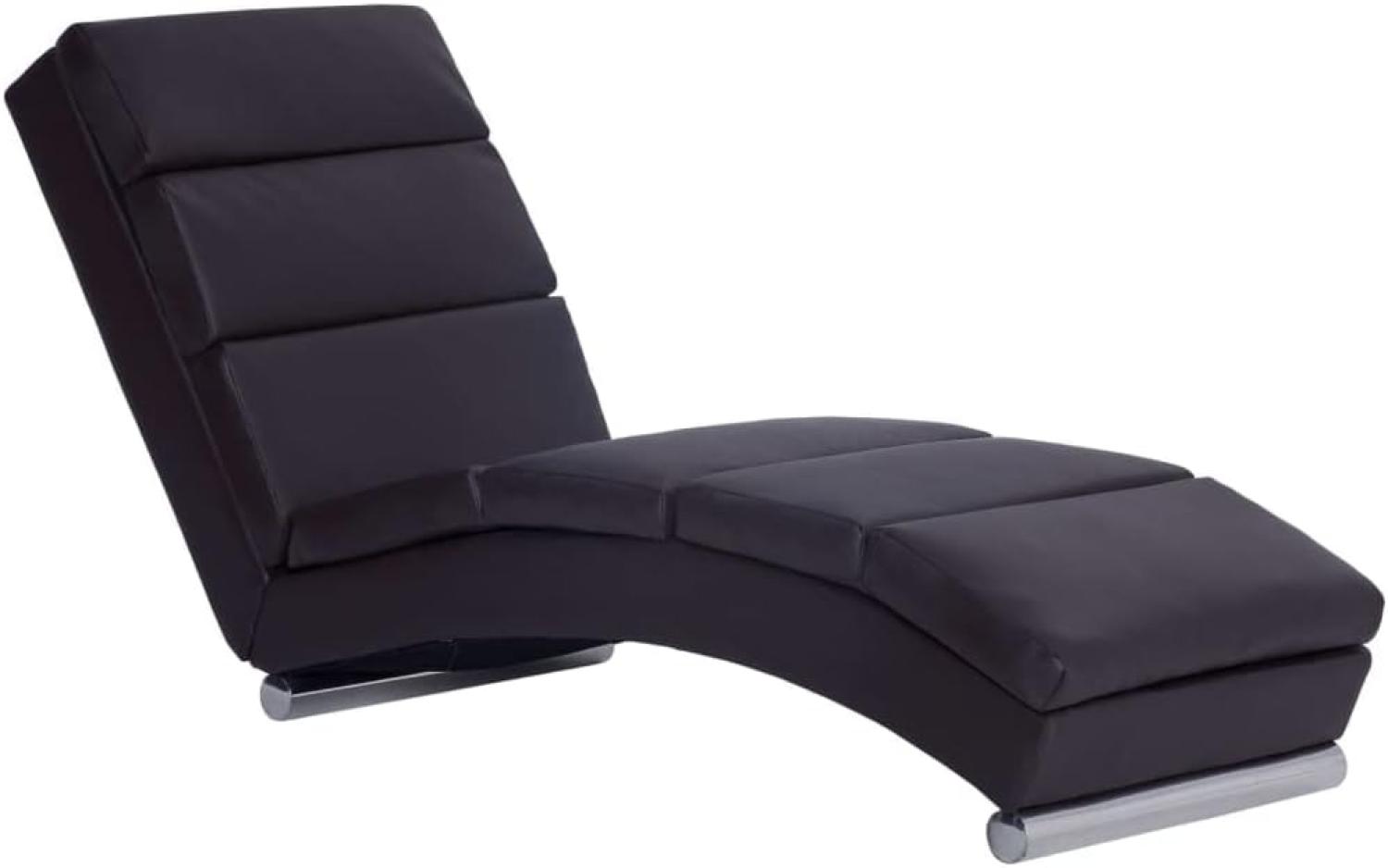 vidaXL Chaiselongue Braun Kunstleder 281291 Bild 1