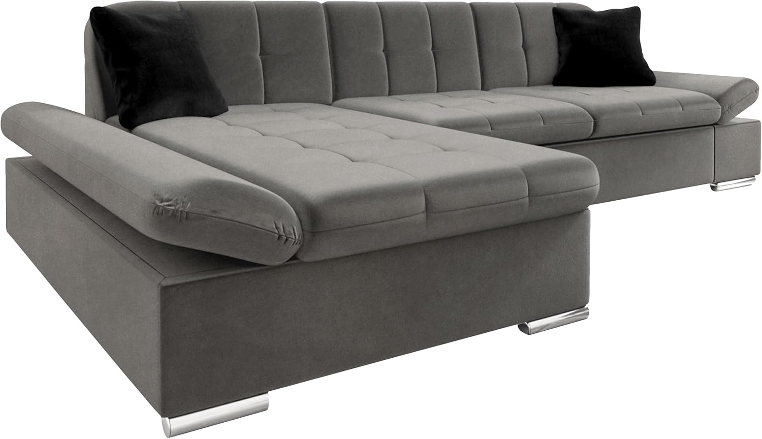 Ecksofa Montana (Farbe: Magic Velvet 2217 + Magic Velvet 2217 + Magic Velvet 2219, Seite: Links) Bild 1
