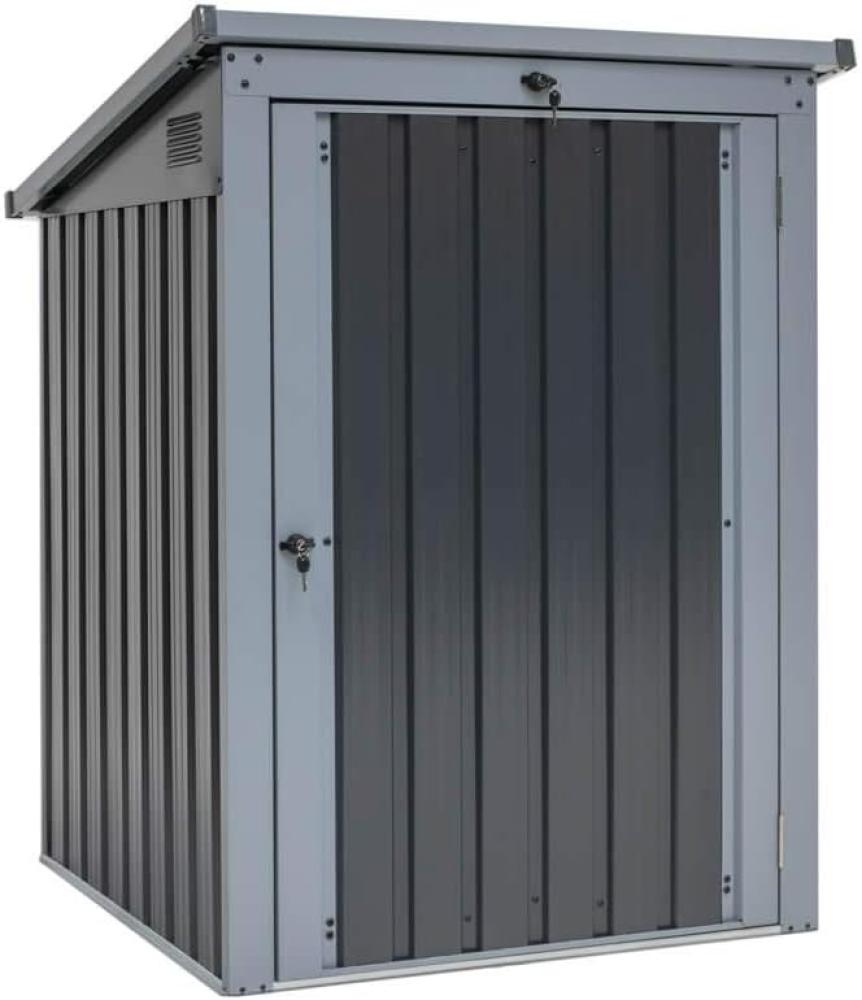 Westmann Stahl Mülltonnenbox und Gerätebox | Anthrazit | 101x104x134 cm Bild 1