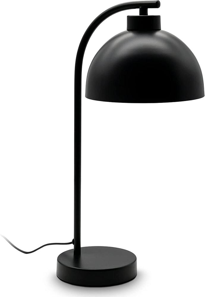 LED Tischlampe Retro Metall Design Schwarz Matt E14 Tischleuchte Schlafzimmer Bild 1