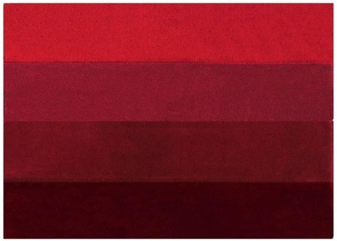 Spirella Badteppich Badematte Badvorleger Duschvorleger Mikrofaser Hochflor flauschig 60x90 cm – Rot Bild 1