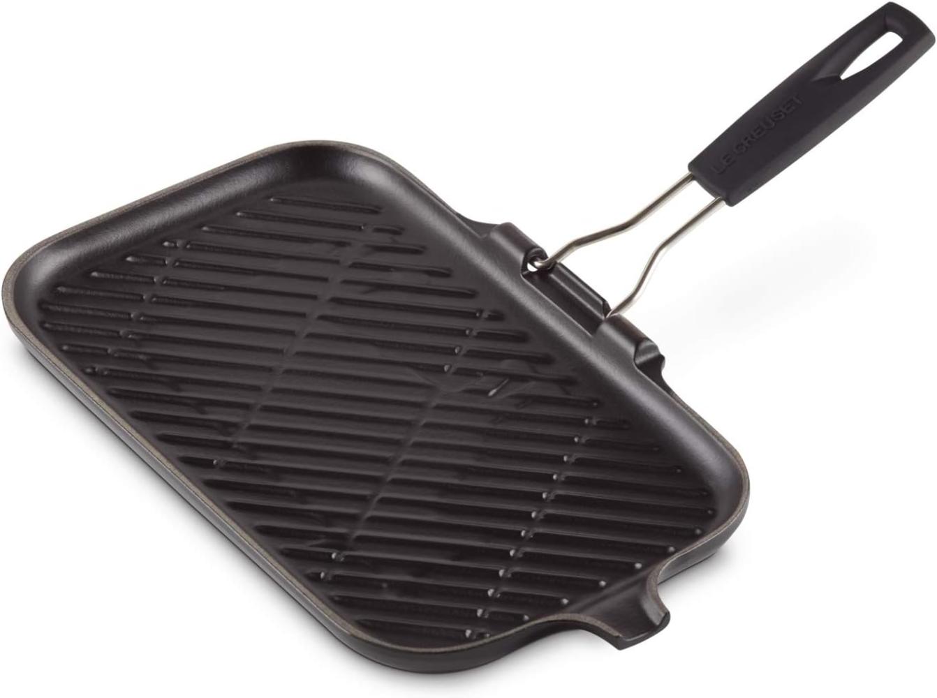 Steakgrillpfanne Rechteckig Schwarz Gusseisen Le Creuset - GasBackofen geeignet Bild 1