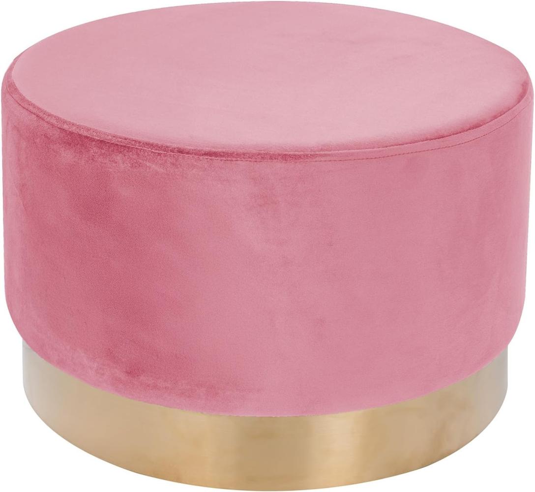 Pouf Jalma groß rund 300 Rosa Bild 1