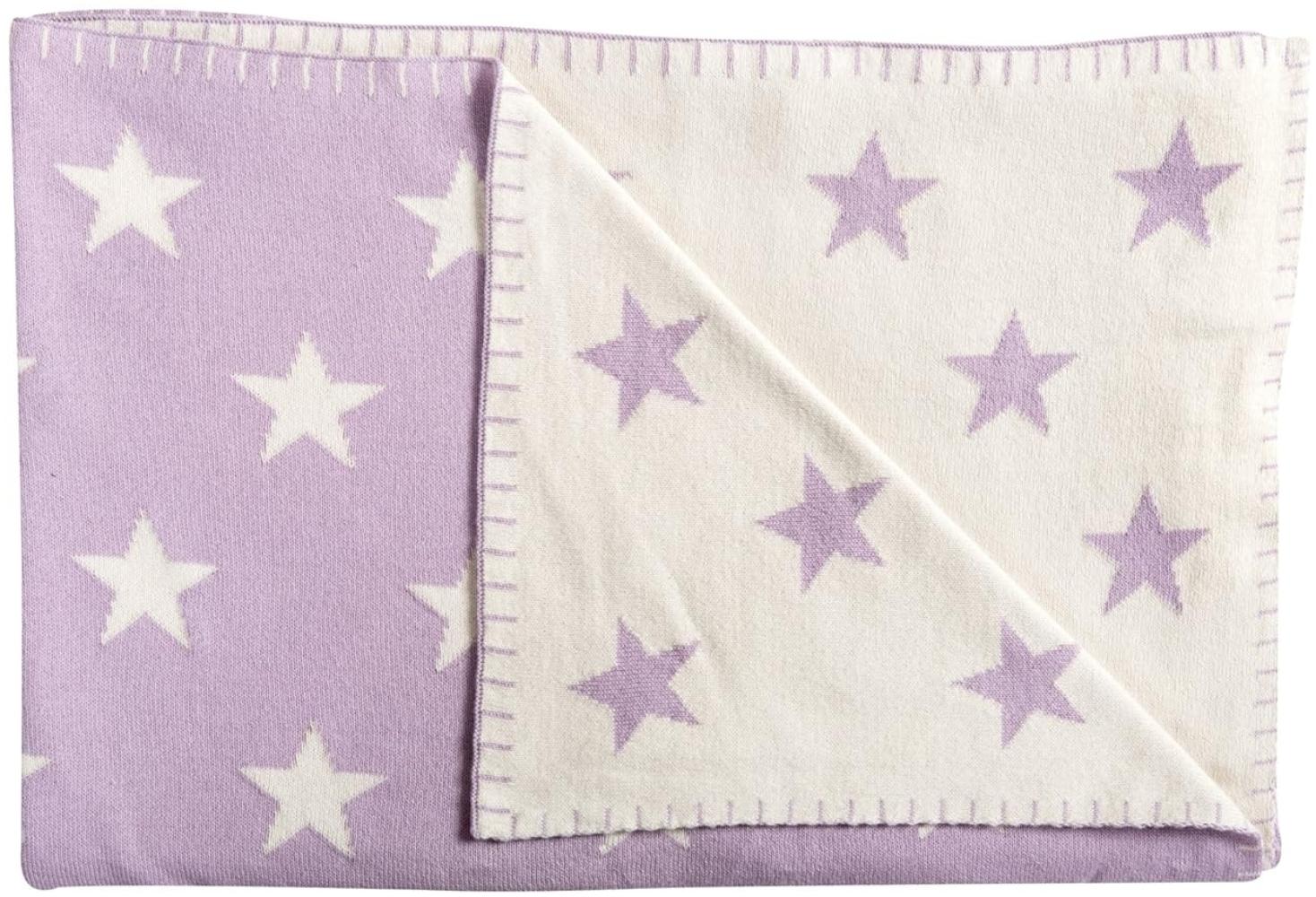 Schardt 'Big Star' Kuscheldecke lila/beige, 95x120 cm Bild 1