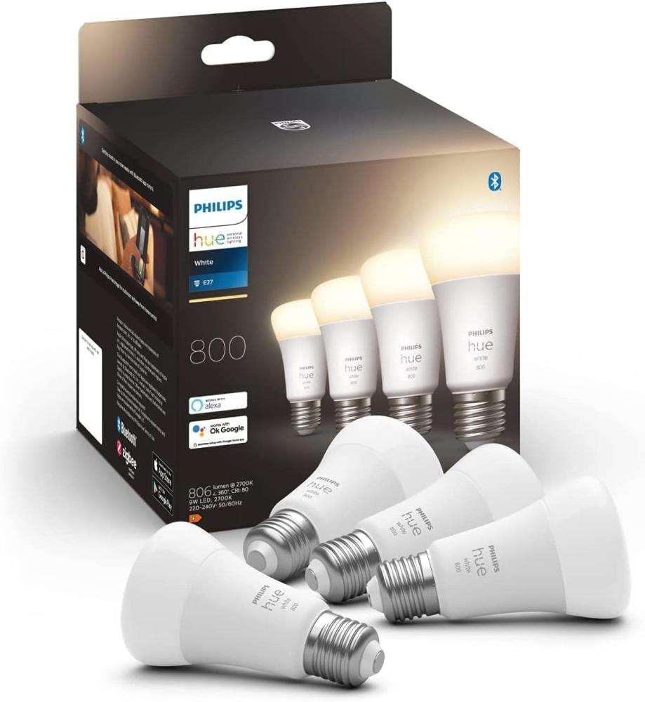 Signify Philips Hue White - LED-Lampe - Form: A60 - E27 - 9 W (Entsprechung 60 W) Bild 1