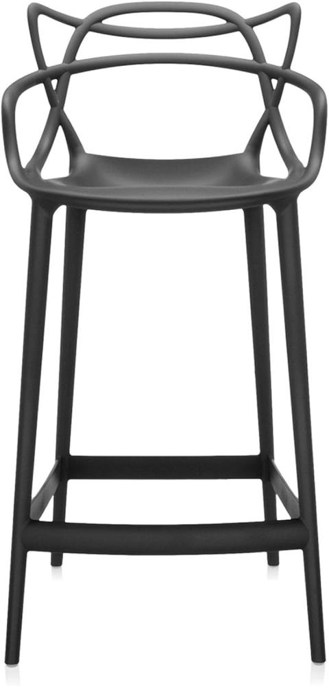 Kartell Masters Stool Hocker, Schwarz, H. 65 Bild 1