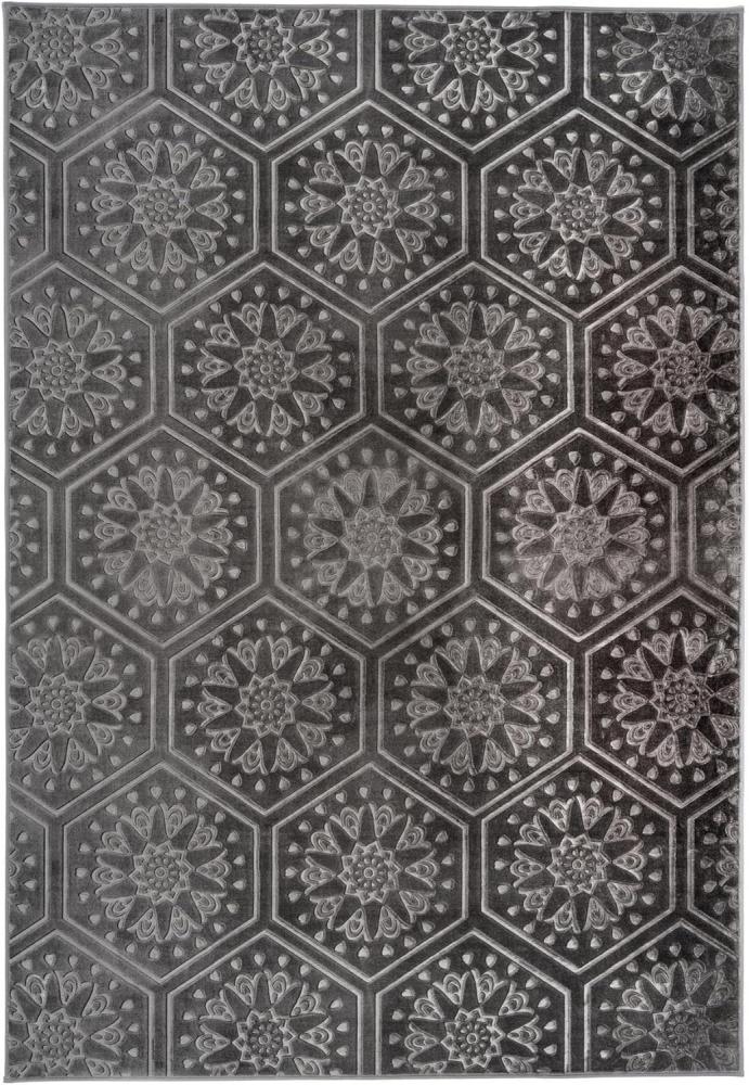 Kurzflorteppich Mohala 100 Anthrazit 160x230 cm Bild 1