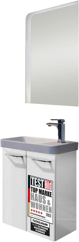 Fackelmann MILANO Gäste-WC Set 55 cm, Weiß, 5-teilig Bild 1