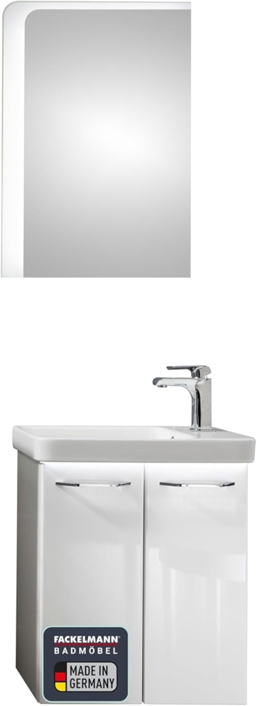 Fackelmann MILANO Gäste-WC Set 55 cm, Weiß, 5-teilig Bild 1