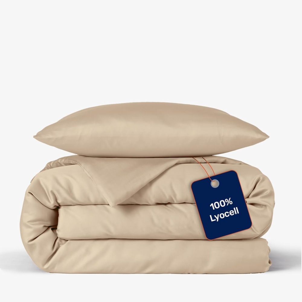 twenty:three® Bettwäsche Lyocell Bettwäsche Creme Beige, Lyocell, Atmungsaktiv, Ultraweich, 100% TENCEL™ Lyocell, Nachhaltig Bild 1