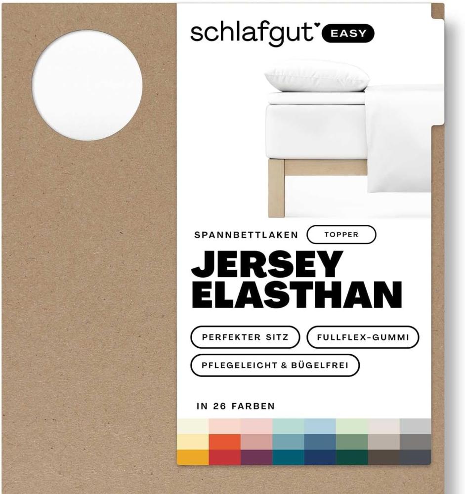 Schlafgut Spannbettlaken EASY Jersey Elasthan Topper, Jersey, Gummizug: rundum, (1 Stück), MADE IN GREEN by OEKO-TEX® Bild 1