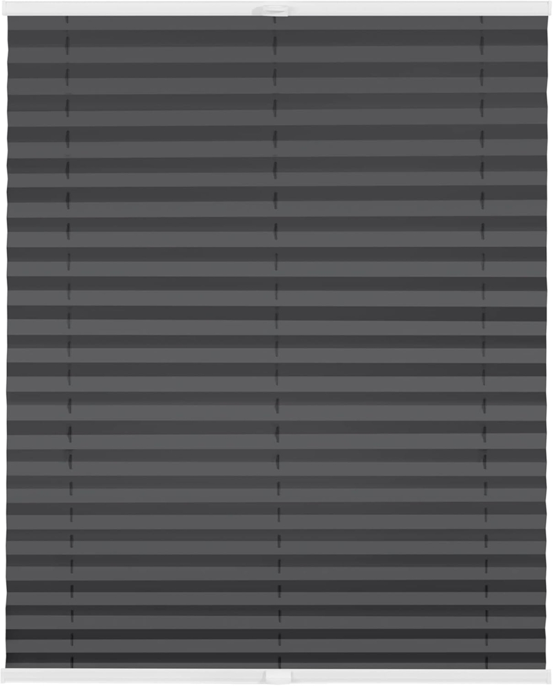 Lichtblick Sonnenschutzsysteme GmbH Thermo-Plissee Ljungby 100 cm x 100 cm (BxL) Anthrazit Tageslicht mit Hitzeschutz; einfache Installation mit Klemmträgern; verspannt Bild 1