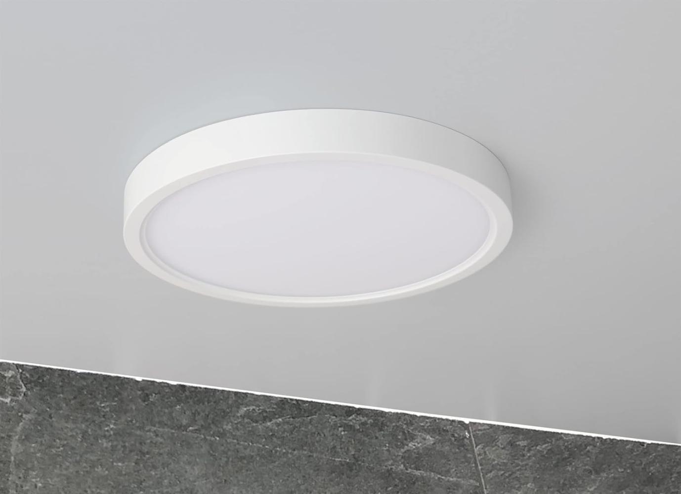 LED Deckenleuchte "Santano 18n"Ø 22,5cm, 18W, 1810lm, 4200K neutralweiß Bild 1