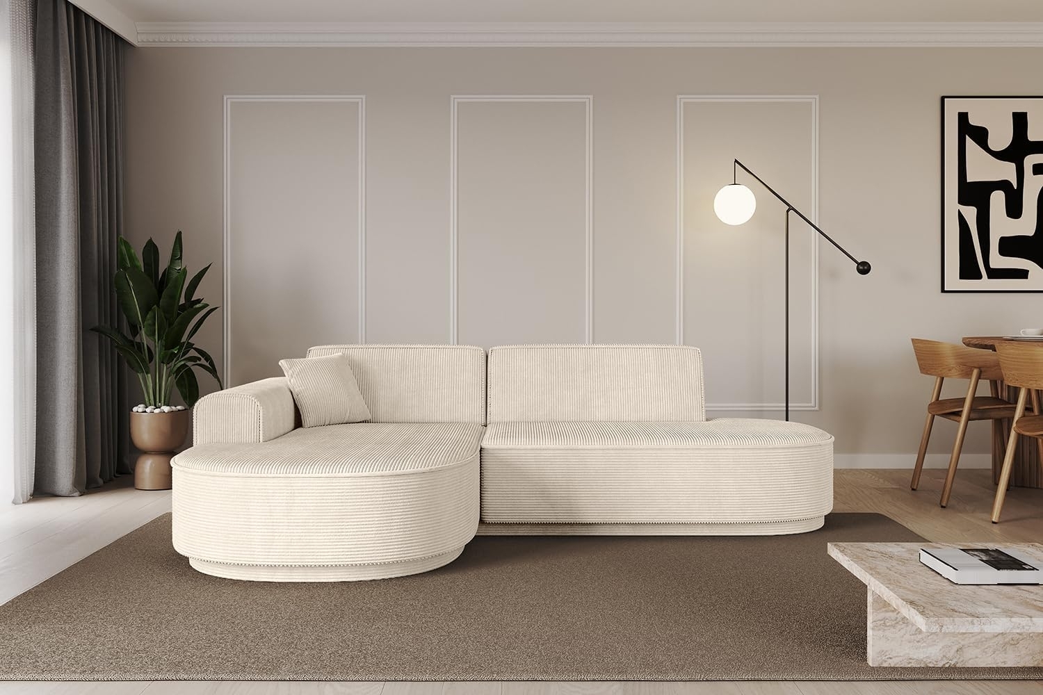 ALTDECOR Ecksofa MARI-L1, Sofa Praktische Bequeme Funktionsecke Couch L-Form Eckcouch, Corner Sofa U-Form Vielseitige Sofa Wohnlandschaft Wohnzimmer Bild 1