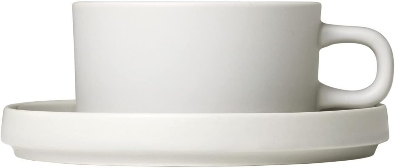 Blomus Pilar Set 2 Teetassen, Tasse, Becher, Trinkgefäß, Keramik, Moonbeam, 170 ml, 63908 Bild 1