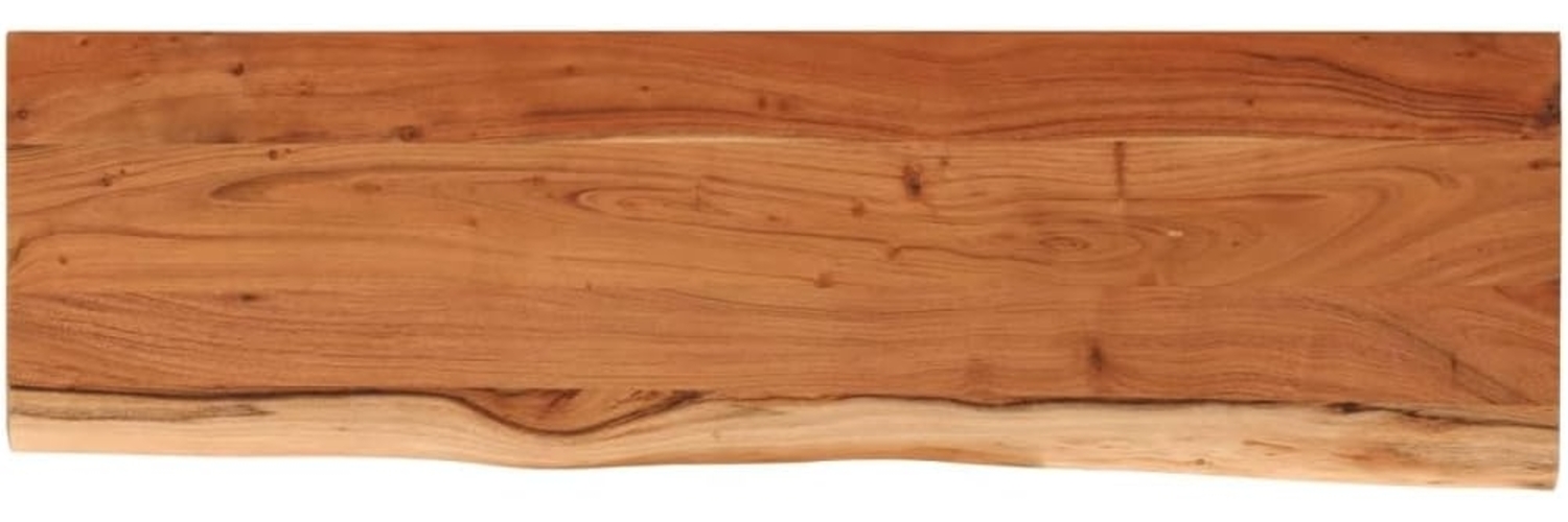 vidaXL Wandregal 70x20x3,8 cm Rechteckig Massivholz Akazie Baumkante 370273 Bild 1