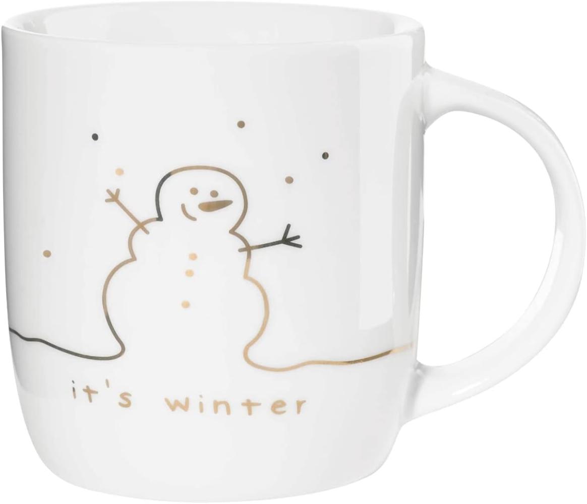 ASA Selection linia Henkelbecher Its Winter, Kaffeetasse, Becher, Kaffee Tasse, Tee, Fine Bone China, Weiß Glänzend, 350 ml, 18063414 Bild 1