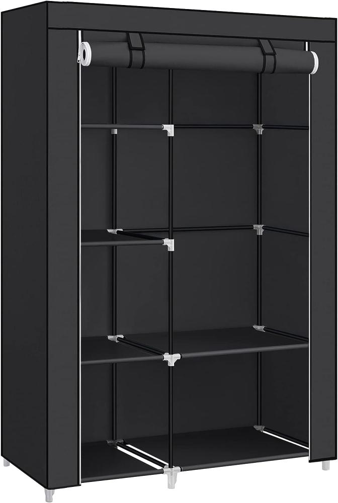 SONGMICS 'RYG085B02' Stoffschrank mit 6 Ablagen, schwarz, 45 x 105 x 168 cm Bild 1