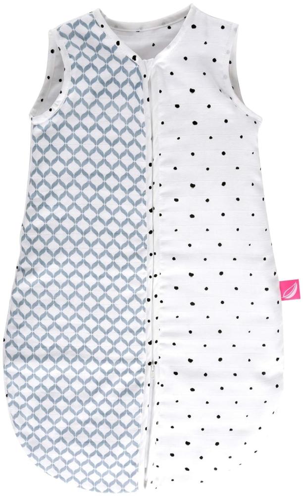 Babyschlafsack Sommer aus Baumwollmusselin von Motherhood - kuscheliger Babyschlafsack Öko Tex Standard, Klasse 1, Größe: 0-6 Monate, blau classics Bild 1