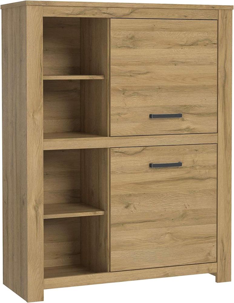 FORTE Havanna Regal, Holzwerkstoff, Braun, 111,7 x 143,7 x 42,2 cm Bild 1