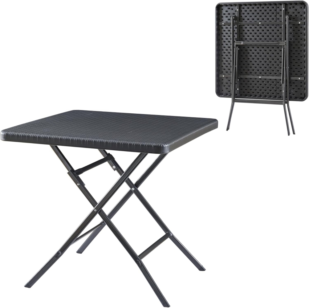 Klapptisch Mark 78x78x74 cm [en. casa] Bild 1