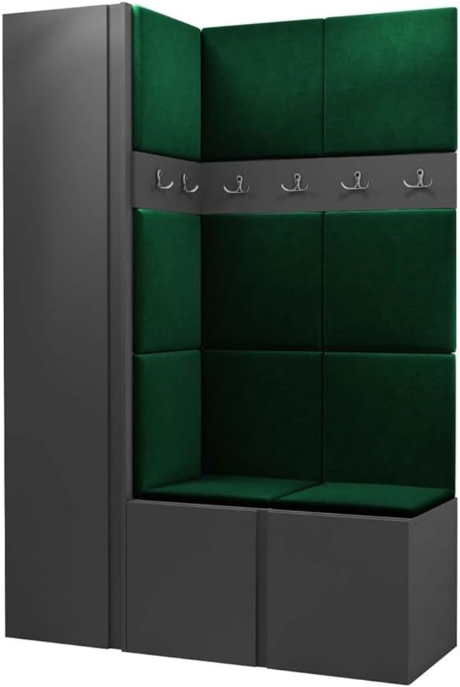 Garderoben-Set Monati IX, Graphit, Farbe: Manila 35 Bild 1