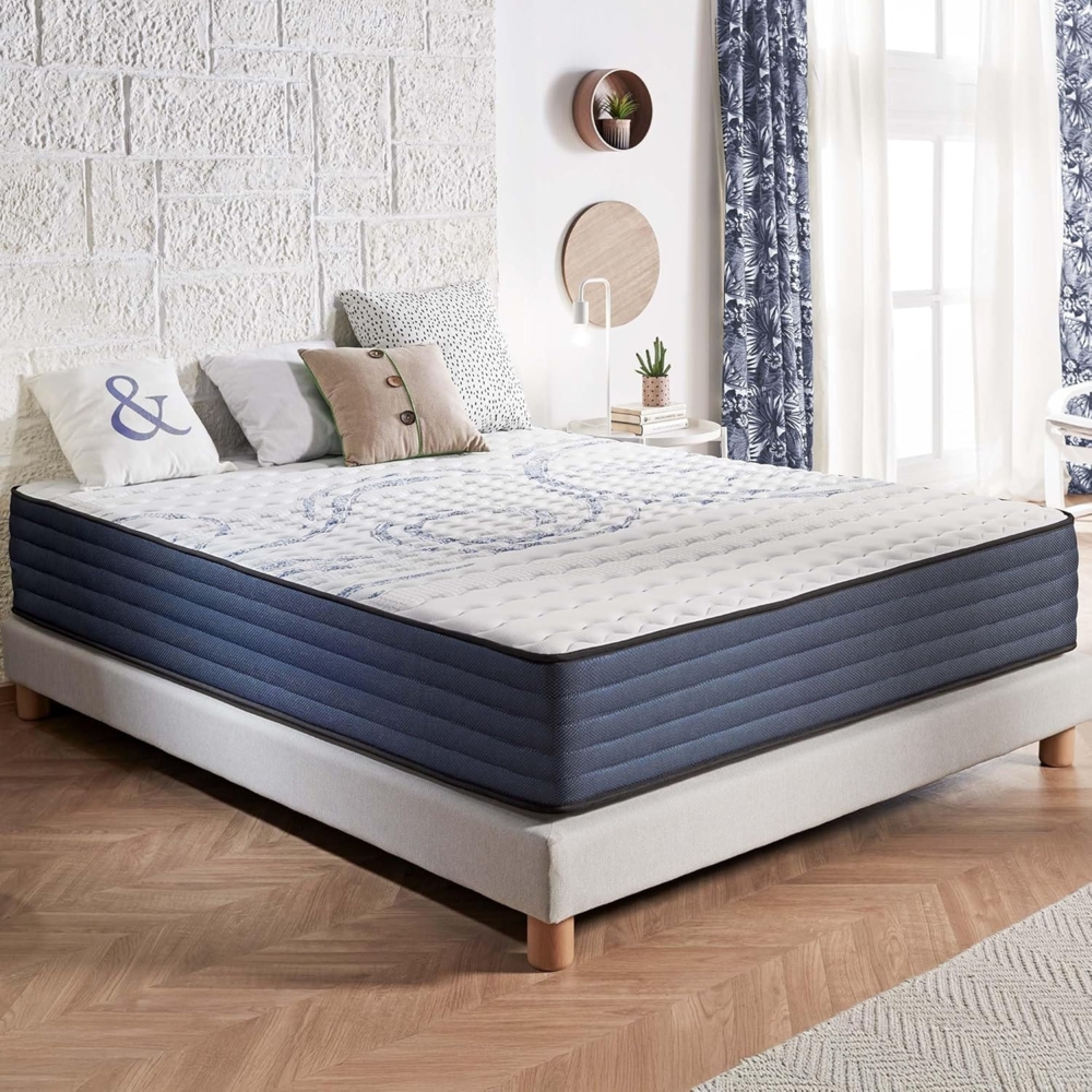 Naturalex Matratze 150x190 cm Perfect Dream Kaltschaummatratze Härtegrad H3/H4 - Öko-Tex Zertifiziert - Latex Blue 7 Zonen Matratze Höhe 30 cm - Made in EU Bild 1