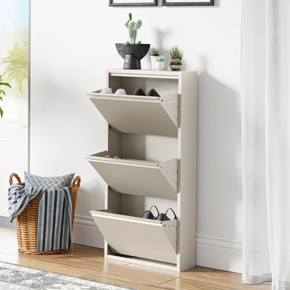 Schuhkipper Sokndal mit 3 Klappen Pfefferweiß [en. casa] Bild 1