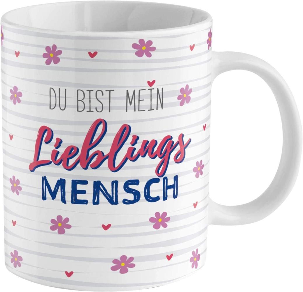 Sheepworld GRUSS & CO Zaubertasse Lieblingsmensch Porzellan 35 cl Geschenkbox. Bild 1