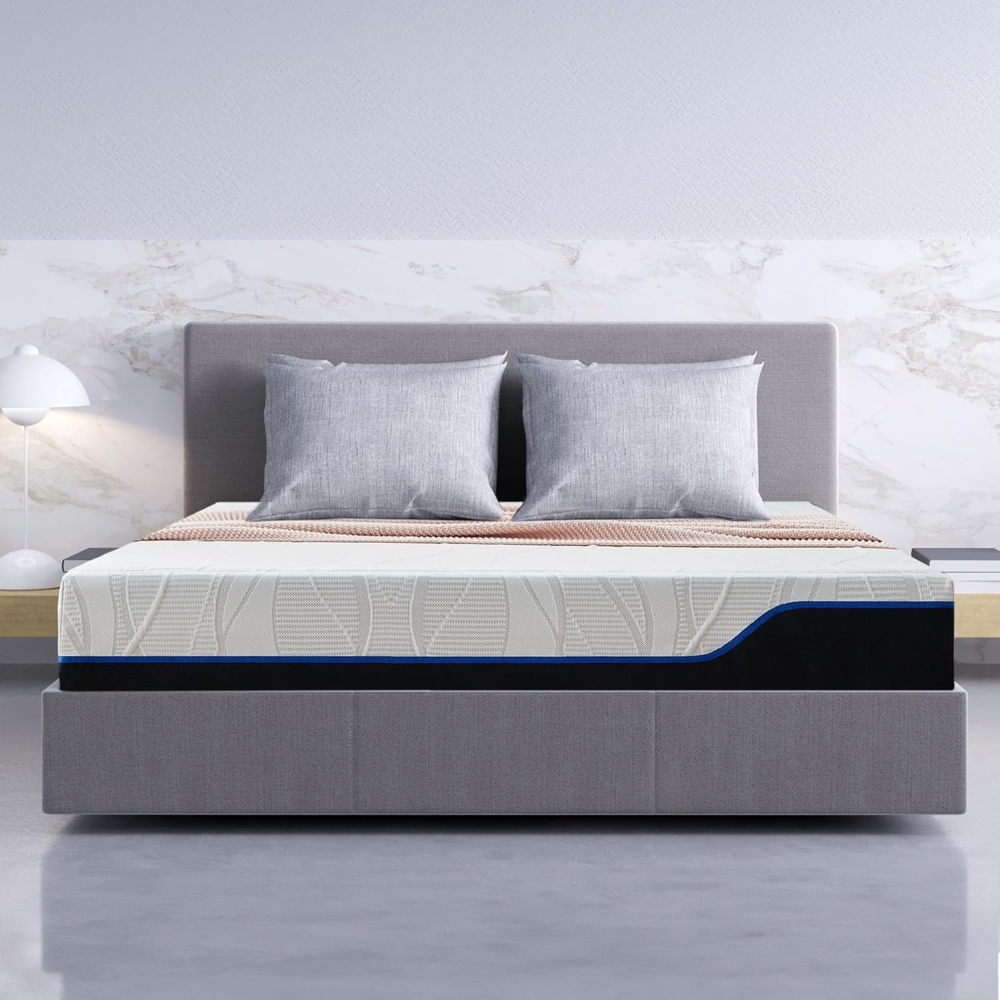 Classic Living Astralis Kühlende Gel Memory Foam Matratzen, Atmungsaktive Matratzen mit mittlerem Härtegrad | Matratze im Karton | Druckentlastender memory foam mattress 90x200, 18cm Bild 1