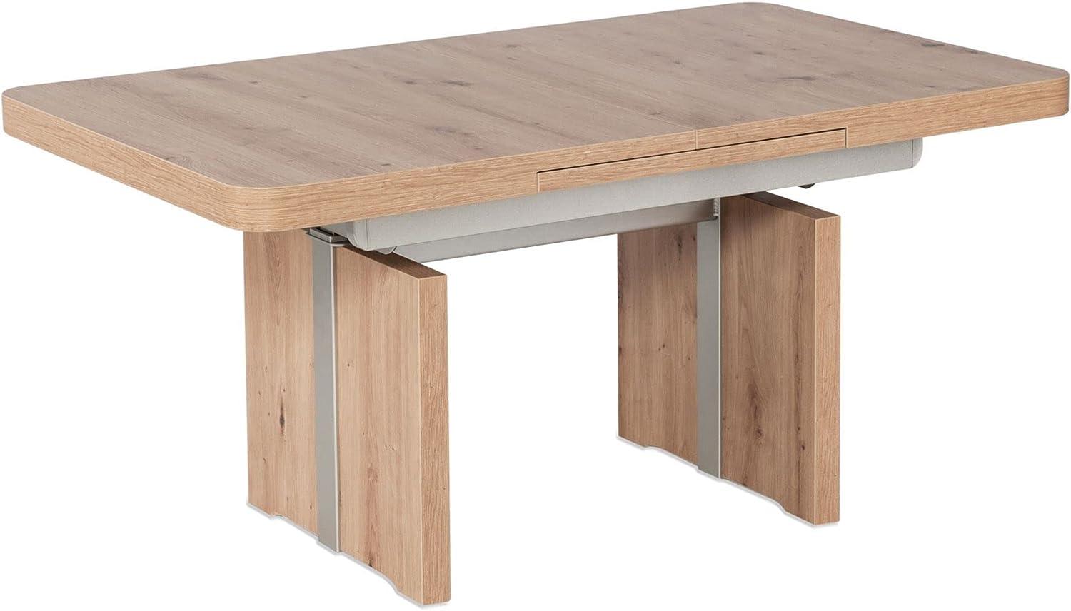 Funktionstisch ausziehbar Cara 110(150) x 69 x 53-72 Couchtisch Wildeiche 16069 Bild 1