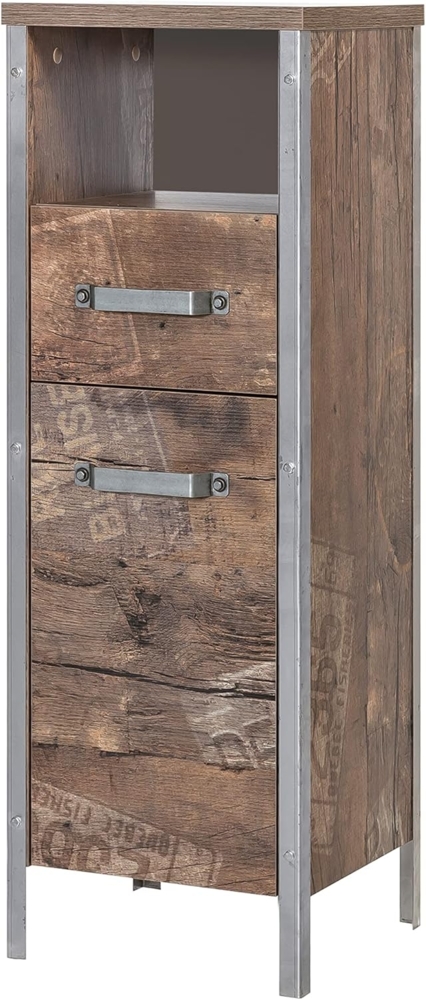 Schildmeyer Unterschrank Harkon 135081, Panamaeiche Dekor, 35 x 33,6 x 104,1 cm Bild 1