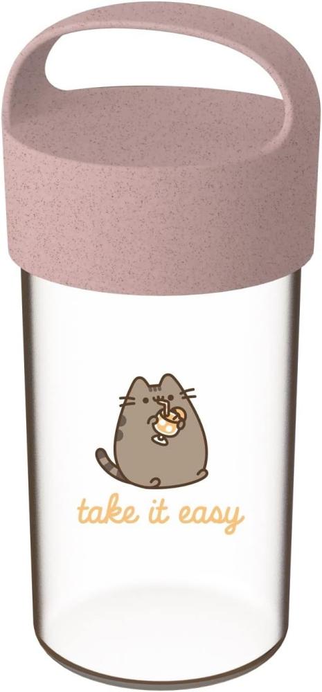 Koziol Trinkflasche Buddy Drink Pusheen Take It Easy, Kunststoff, Organic Pink, 500 ml, 8026711 Bild 1