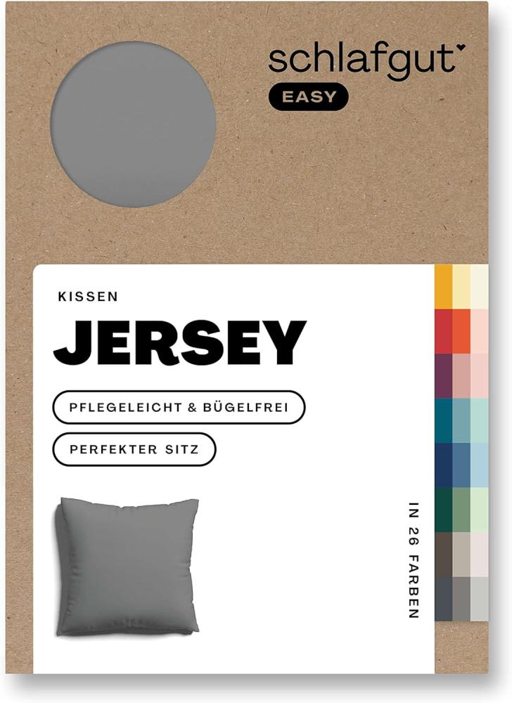 Schlafgut Kissenbezug EASY Jersey, (1 Stück), Kissenhülle mit Reißverschluss, weich und saugfähig, Kissenbezug Bild 1