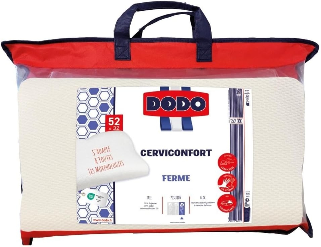 Ergonomisches Kopfkissen - 35 x 52 cm - DODO von PERFECT POSITION Bild 1