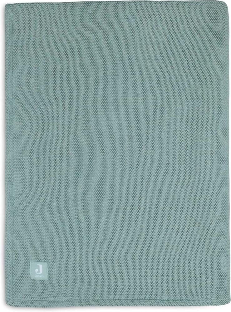 Jollein Basic Knit Bettdecke 100 x 150 cm Forest Green / Fleece Grün Dunkel 1 Bild 1