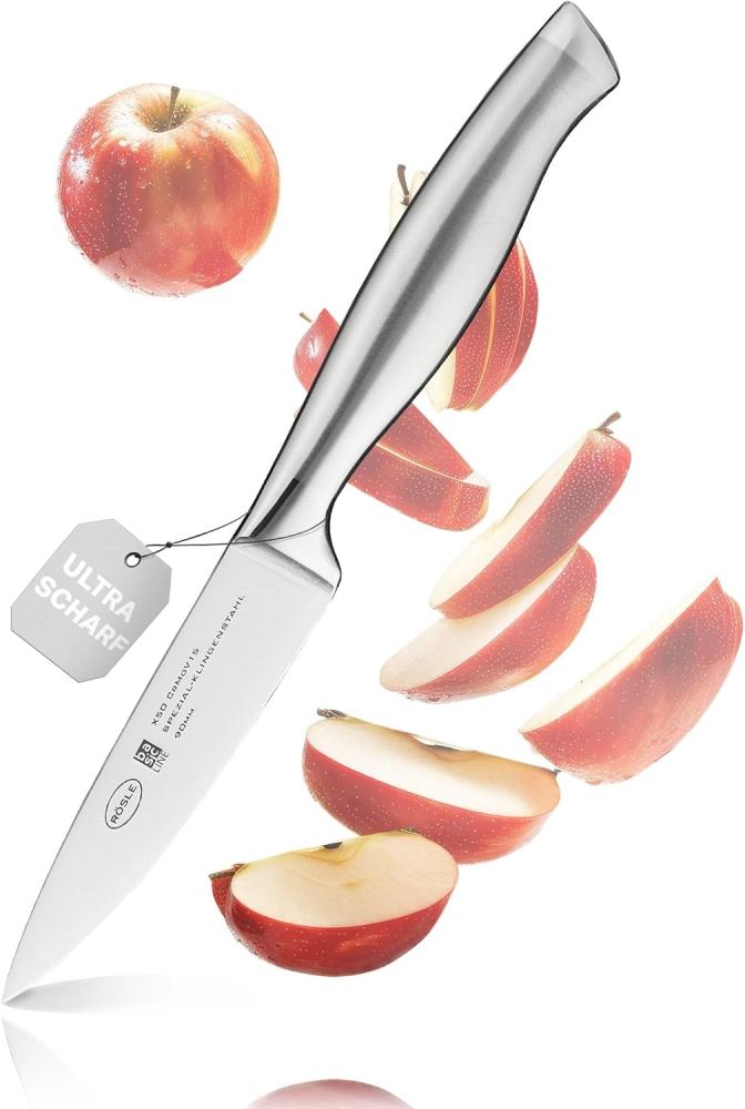 RÖSLE Spickmesser Basic Line, Hochwertiges Küchenmesser zum Schneiden, Garnieren, Spicken von Fleisch, Klingenspezialstahl, Edelstahl 18/10, ergonomischer Griff Bild 1