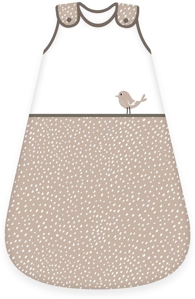 Herding babybest Baby-Schlafsack, Woodland Crew, 90 cm, Mit seitlich umlaufendem Reißverschluss und Druckknöpfen, Obermaterial: 100% Baumwolle/Füllung: 100% Polyester, Weiß/Beige Bild 1