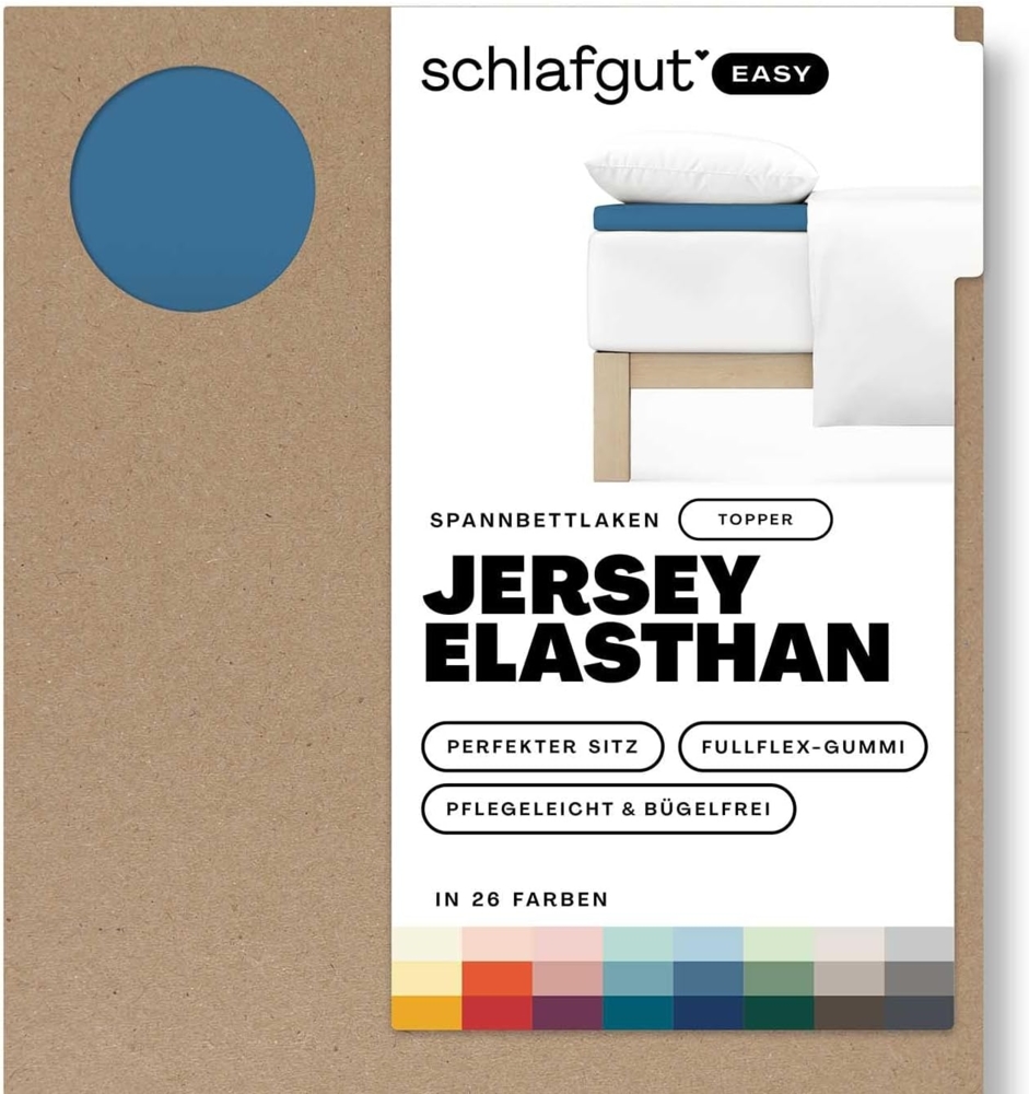 Schlafgut Spannbettlaken EASY Jersey Elasthan Topper, Jersey, Gummizug: rundum, (1 Stück), MADE IN GREEN by OEKO-TEX® Bild 1