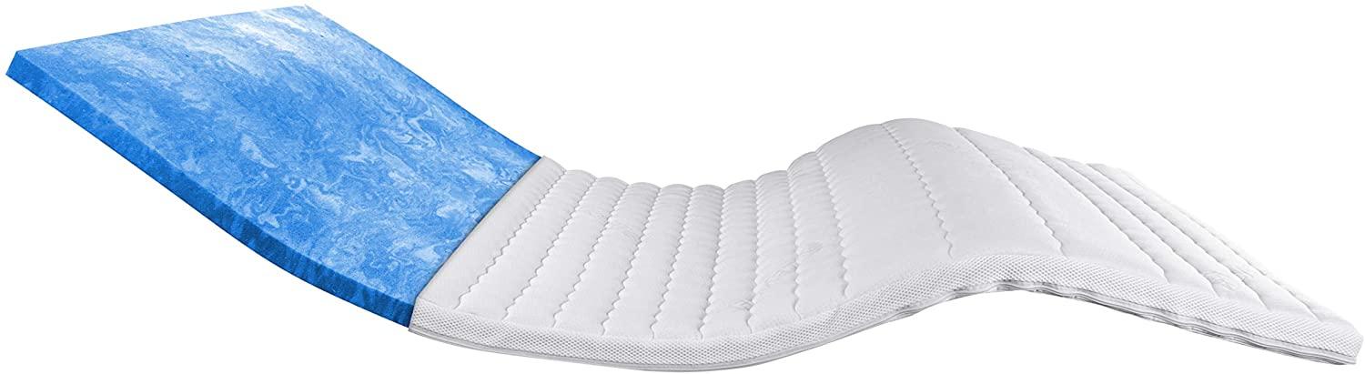 Premium Gelschaum-Topper 160x210 cm mit RG 50 - Hochwertiger Tencel-Bezug - Antirutschfunktion - Umlaufendes Klimaband - Qualität Made in Germany - Gel-Topper 160x210 Bild 1