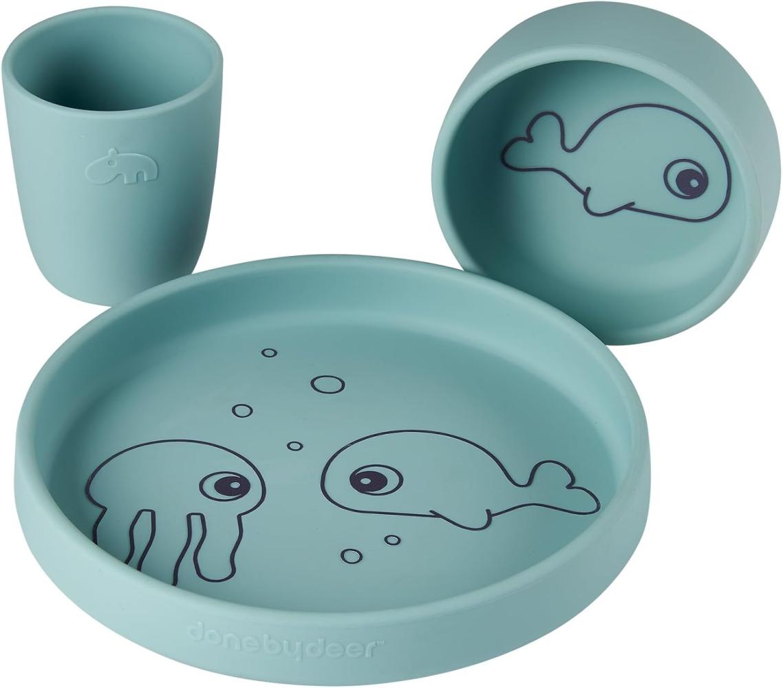 Silicone dinnerset Sea friends blue 1509712 Blau Bild 1