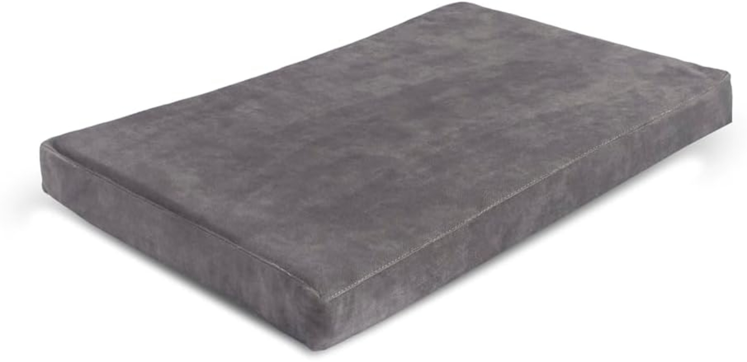Letti Moderni Haustierbett Soffy Mat 30x50 Höhe 6 cm Grau – Ergonomischer Schlafplatz für Ihr Haustier - 30x50x6 Bild 1