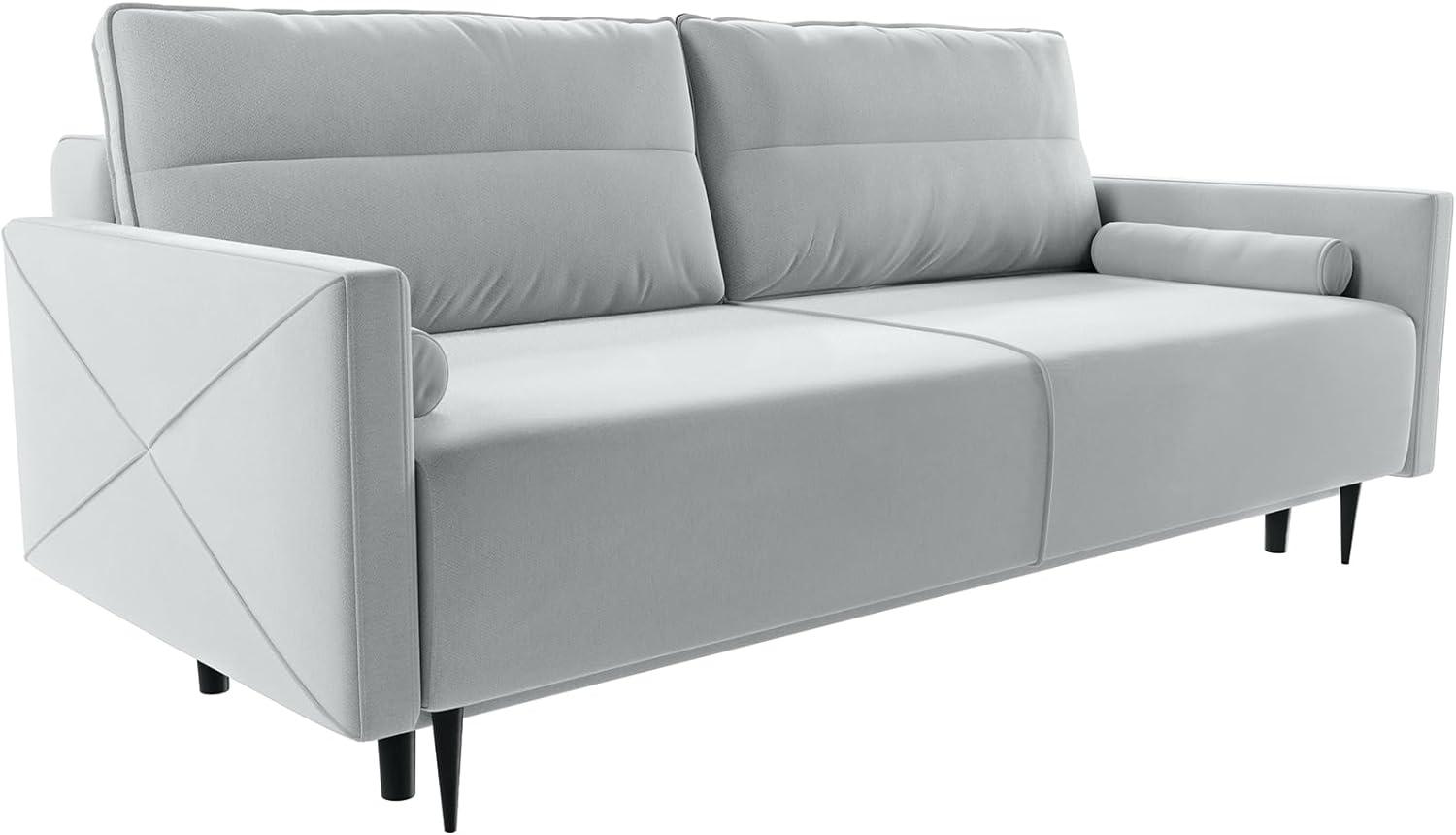 Schlafcouch Kehsa 220x100 cm Flachgewebe Mint Bettkasten Schlafsofa Bild 1