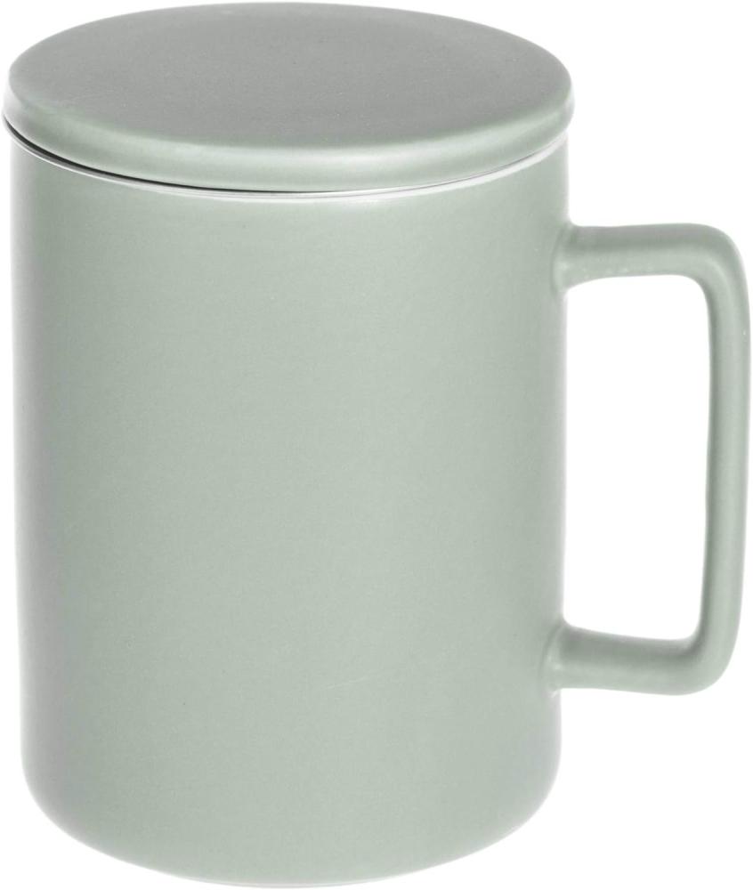 Teebecher mit Sieb und Deckel NATURE, 400 ml, taupe Bild 1