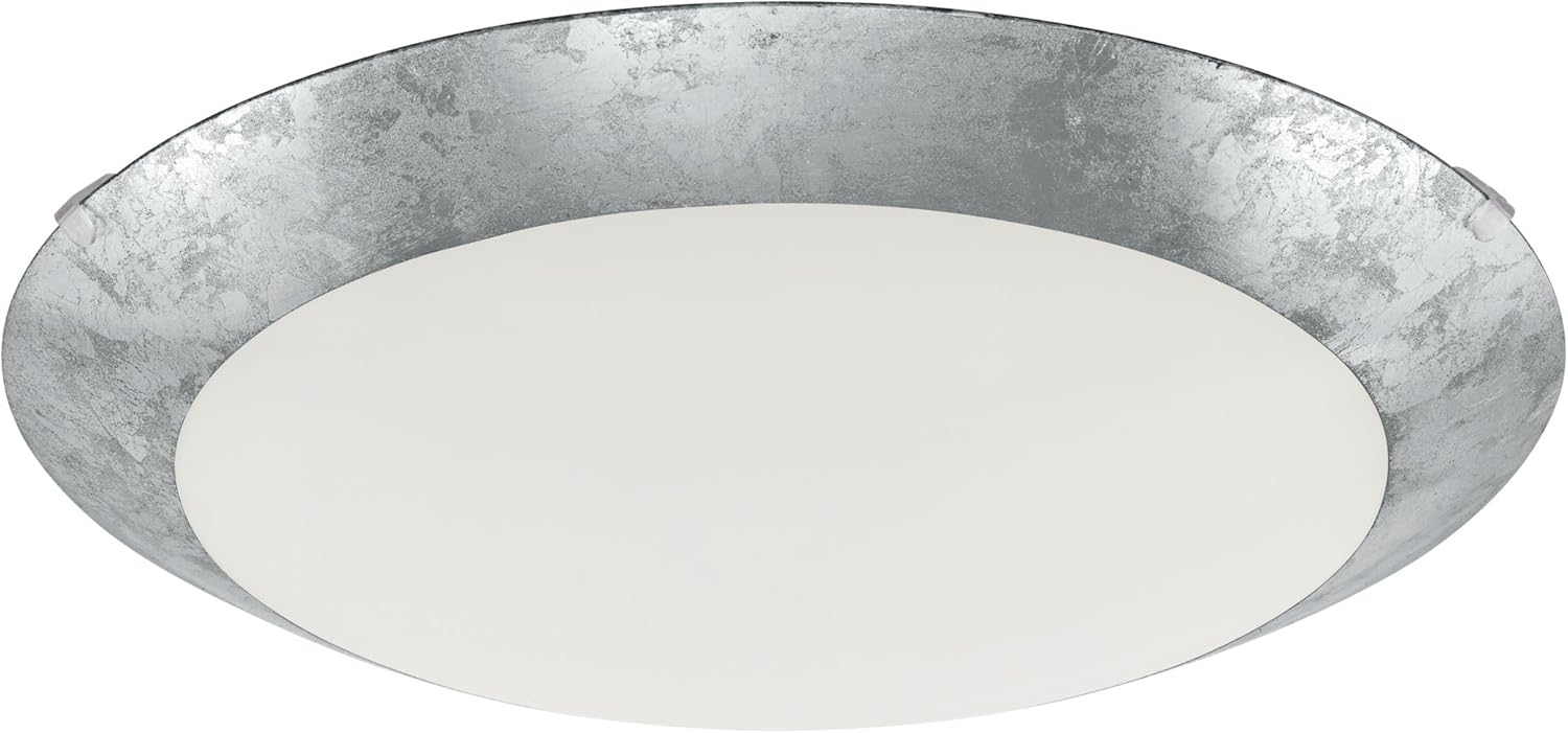 Eglo 98024 LED Deckenleuchte MONTENOVO weiß, silber Ø39,5cm H:10cm Bild 1