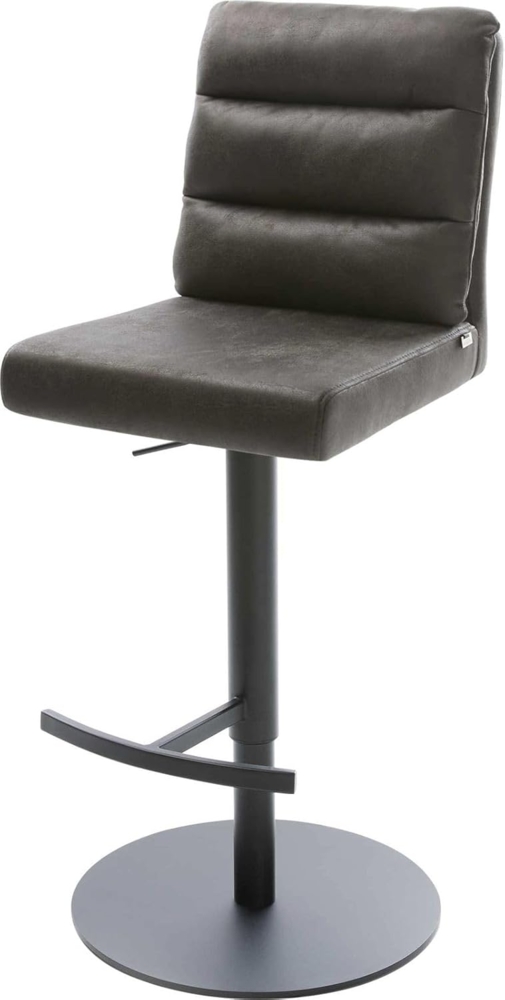 Barstuhl Pela-Flex Vintage Anthrazit Drehfuß höhenverstellbar Metall Bild 1
